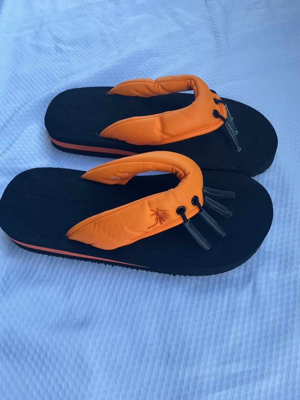 Yoga Athletic Flip Sandal in Orange and Black - Picture 4 of 4